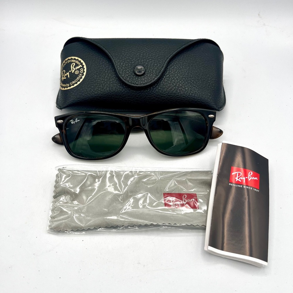 Ray-Ban RB2132 New Wayfarer Sunglasses Tortoise Shell 902 52-18 3N Italy